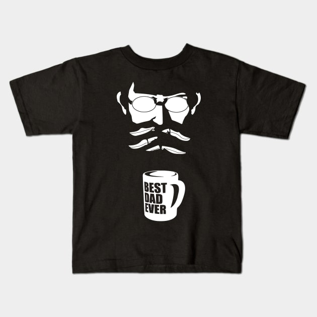 Gendo best dad ever Kids T-Shirt by aografz